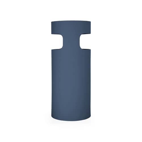 Schirmständer  plastikmaterial blau / Papierkorb - Neuauflage 1966 - Kartell - Blau - Recyceltes thermoplast. Technopolymer