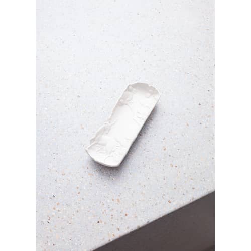 Vide-poche Replica 1 céramique blanc / Plumier - Moustache - Blanc - Céramique émaillée