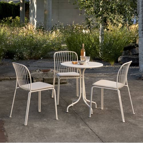  Accessory textile beige / Outdoor seat cushion - For Thorvald SC94 + SC95 chair & armchair - &tradition - Papyrus Beige (Sunbrella Heritage) - Foam, Outdoor acrylic fabric