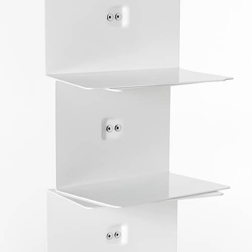Bibliothèque murale Ptolomeo Wall métal blanc / H 210 cm - Opinion Ciatti - Blanc - Acier