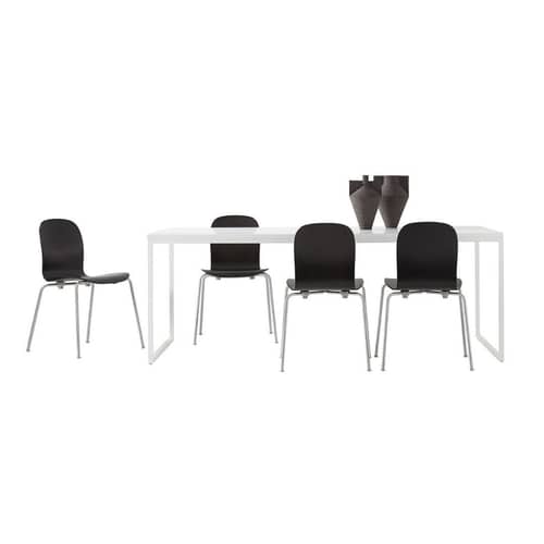 Bureau Fronzoni ‘64 / AG Fronzoni, 1964 - 100 x 200 cm - Cappellini - Blanc - MDF laqué, Métal verni