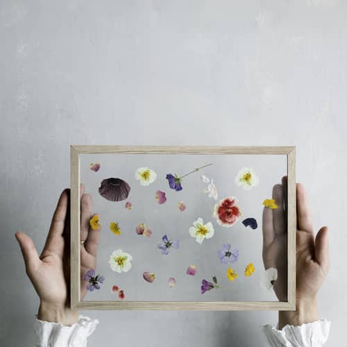 Cadre A4 bois naturel / 23 x 31,7 cm - MOEBE - Chêne naturel - Chêne, Élastique, Verre acrylique