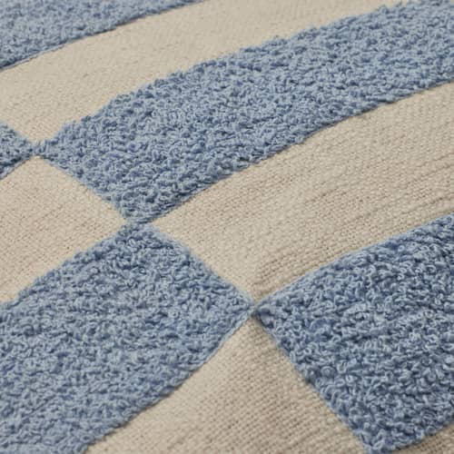 Housse de coussin Jane bleu / 40 x 60 cm - Brodé - BROSTE COPENHAGEN - Bleu poudré - Coton