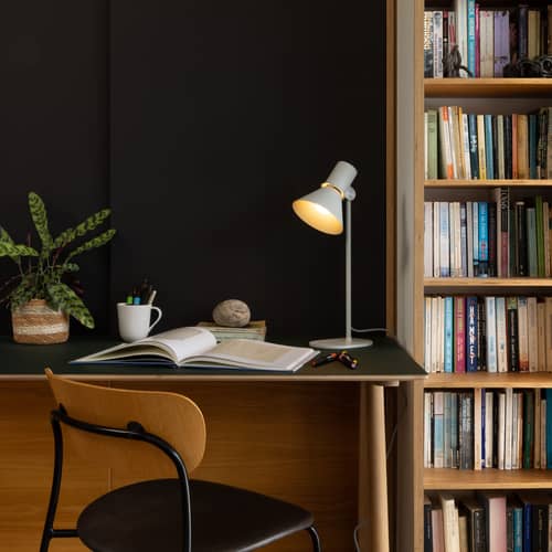 Lampe de table Type 80 T1 métal gris / Orientable - Anglepoise - Gris brume - Acier, Aluminium