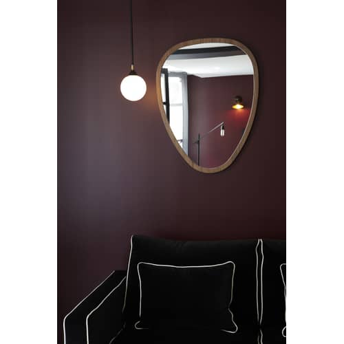 Miroir mural Ovo Medium bois naturel / 57 x 75 cm - Noyer - Maison Sarah Lavoine - Noyer - Noyer