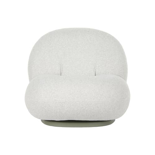 Fauteuil pivotant Pacha OUTDOOR   / Pierre Paulin, 1975 - Gubi - Taupe (tissu Dedar) -  Contreplaqué enduit,  Mousse polymère, Tissu d\'extérieur