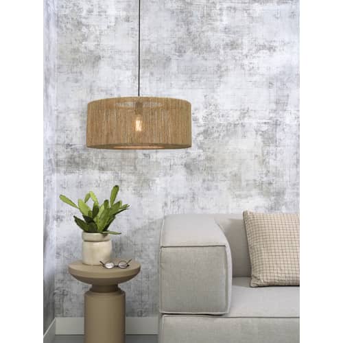 Pendelleuchte Iguazu Large faser beige / Jute - Ø 60 x H 25 cm - GOOD&MOJO - Ø 60 cm / Natur - Jute