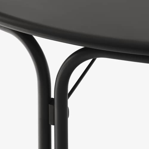 Thorvald SC98 Round table metal black / Ø 115 cm - &tradition - Warm black - Steel