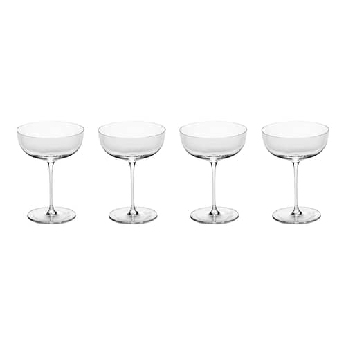 Sektgläser Unity - Dragonfly glas transparent / Set von 4 - Serax - Transparent - mundgeblasenes Kristall