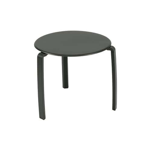 Table d\'appoint Alizé métal vert gris / Ø 48 cm - Fermob - Romarin - Aluminium