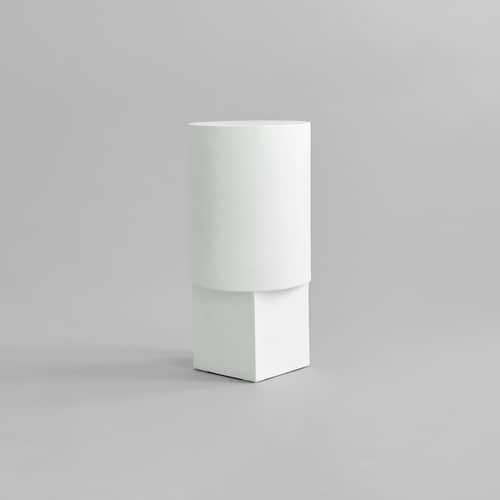 Table d\'appoint Column blanc / Ø 25 x H 50 cm - 101 COPENHAGEN - Blanc (béton fibré) - Béton fibré