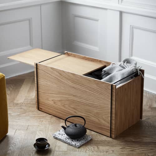 Accessoire / Couvercle pour coffre Storage Box - MOEBE - Couvercle / Chêne - Contreplaqué de chêne