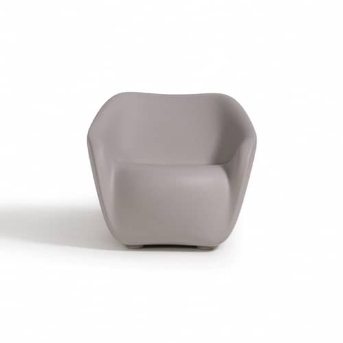 Reborn Armchair plastic material white / 100% recycled - Slide - Mist white - Recycled Ecothylene