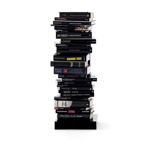 Bibliothèque Original Ptolomeo métal noir / 1 face - H 75 cm - Opinion Ciatti - Noir - Acier