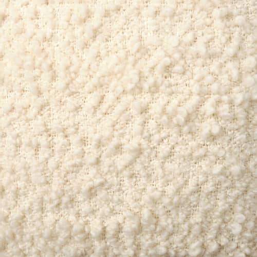 Coussin Bobble beige / Tissé main - 45 x 45 cm - Tom Dixon - Naturel - Laine bouclée recyclée, Polyester recyclé