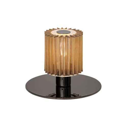Lampe de table In The Sun Table métal - DCW éditions - Base noire / Maille or - Acier, Aluminium, Laiton, Verre