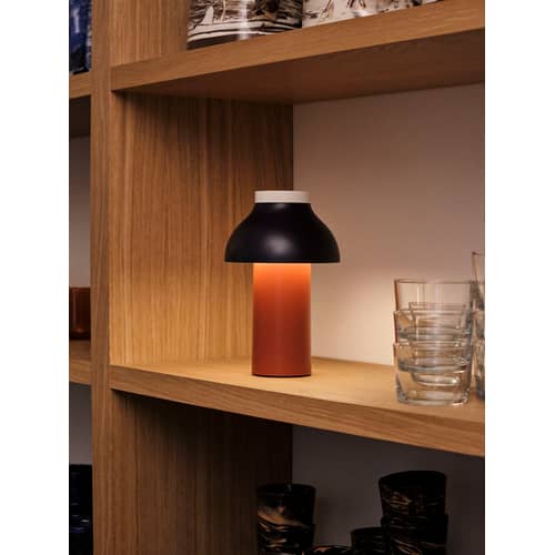 Lampe extérieur sans fil rechargeable PC Portable plastique rouge / Pierre Charpin - Hay - Rouille / Bleu nuit - ABS, Polypropylène