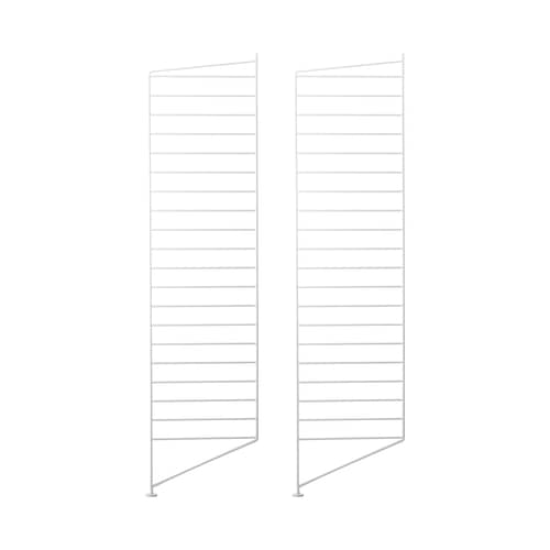 Lot de 2 montants de sol / 115 x P 30 cm - String Furniture - Blanc - Acier laqué