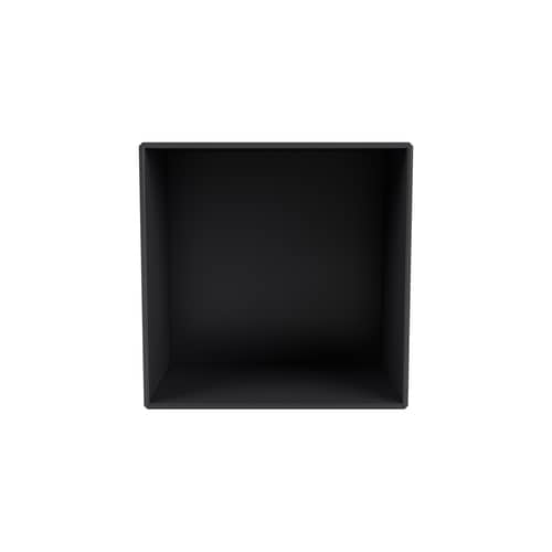 Portaoggetti da parete Montana Mini 1001 legno grigio / Aperto - 35 x 35 x P 25 cm - MONTANA - Antracite 04 - MDF laccato