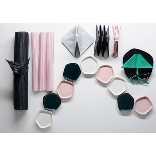 Serviette de table Iittala X Issey Miyake tissu gris - Iittala - Gris foncé - Polyester