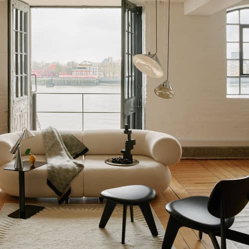 Suspension Pose LED métal beige / Ø 25 x H 24.5 cm - Orientable - Tom Dixon - Beige Mastic - Acier thermolaqué