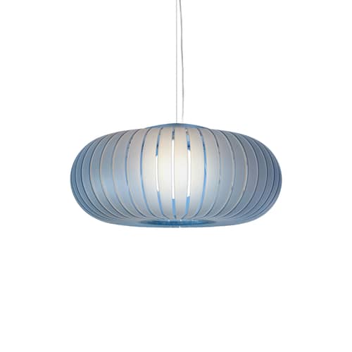 Suspension Teresa Frozen / Ø 50 cm - Recyclé - Kartell - Bleu ciel (translucide) - PMMA recyclé