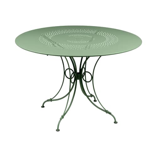 Table ronde 1900 / Ø 117 cm - Trou parasol / 8 personnes - Fermob - Cactus - Acier
