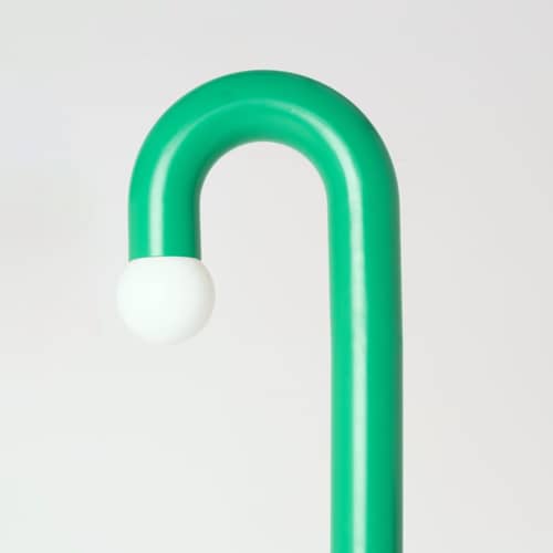 Applique avec prise Potence Simple métal vert / H 80 cm - Axel Chay - Vert - Aluminium laqué