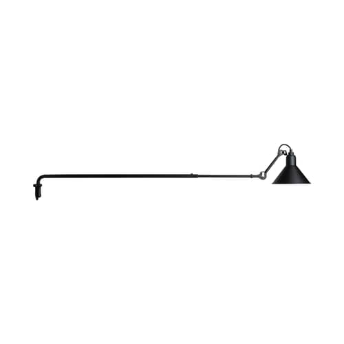 Applique N°213 métal noir / Bras téléscopique - Lampe Gras - DCW éditions - Noir mat - Acier