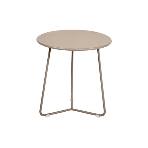 Beistelltisch Cocotte metall grau / Ø 34 x H 36 cm - Fermob - Muskat - bemalter Stahl