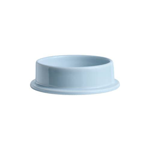 Bougeoir Column céramique bleu / Pour bougie bloc - Ø 12,8 cm - Hay - Bleu pâle - Faïence émaillée