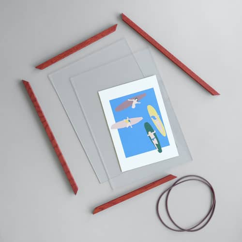 Cadre A5 bois rouge / 16,8 x 23 cm - MOEBE - Bouleau rouge - Bouleau teinté