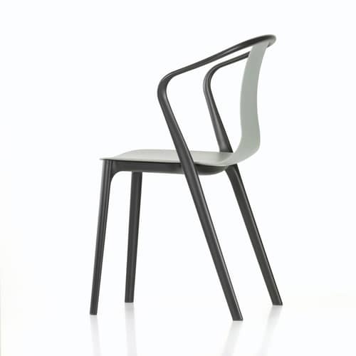Fauteuil Belleville plastique vert / Bouroullec, 2015 - Vitra - Vert mousse - Polyamide