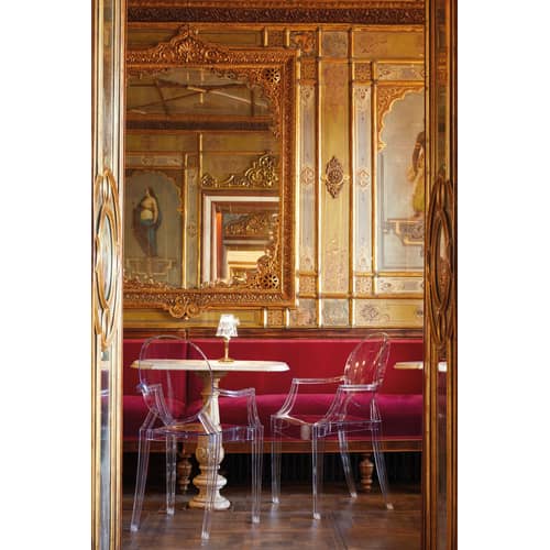 Fauteuil empilable Louis Ghost  / Philippe Starck, 2002 - Polycarbonate 2.0 - Kartell - Cristal - Polycarbonate