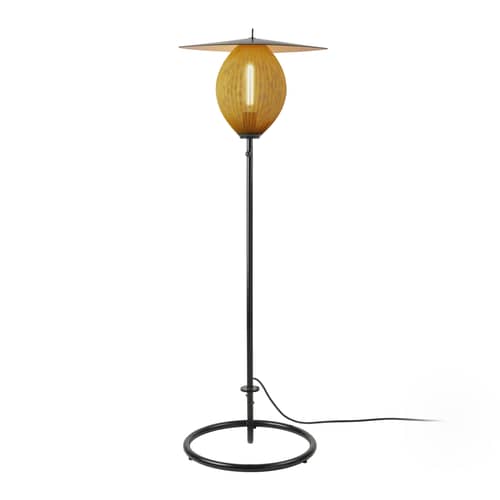 Lampadaire d\'extérieur Satellite OUTDOOR / Réédition 1953 - Gubi - Moutarde doré - Acier inoxydable, Aluminium thermolaqué