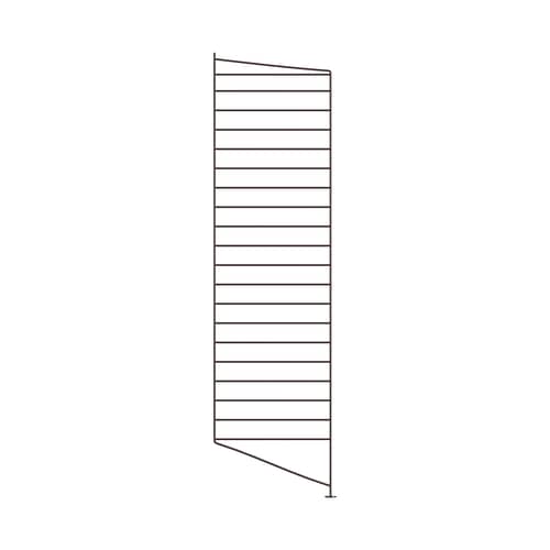 Montant de sol / à l\'unité - H 115 x P 30 cm - String Furniture - Marron foncé - Acier laqué