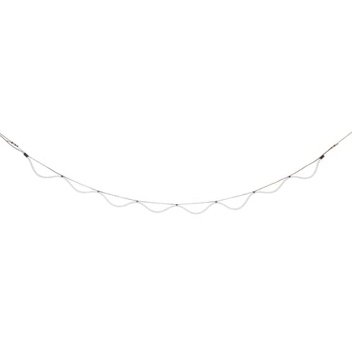 Spline LED Outdoor luminous garland textile orange / 4.5 Metres - Petite Friture - Brown / Orange - Polyester, Silicone