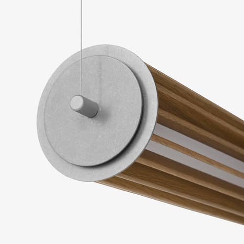Numbra TY1 LED Pendant natural wood / L 122 cm - Can be placed horizontally or vertically - &tradition - Natural oak - Aluminium, Oak