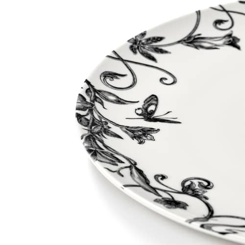 Unity - Floral fantasy Plate ceramic white / Ø 27 cm - Set of 2 - Serax - Ø 27 cm - China