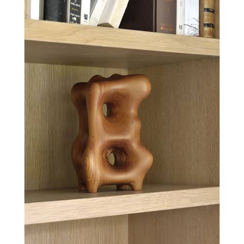 Skulptur Natural Organic holz natur / Handgeschnitztes Mahagoni 13 x 14 x H 22 cm - Ethnicraft - Mahagoni - Massives Mahagoni