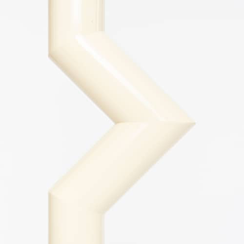 Stehleuchte Déviation Simple by Axel Chay metall beige / H 120 cm - Exklusiv - Axel Chay - Beige - Glas, lackiertes Aluminium