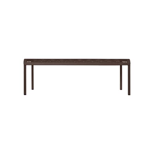 Table basse Dapple métal marron / 114 x 57 x H 38,5 cm - Ferm Living - Chocolat foncé - Acier galvanisé thermolaqué
