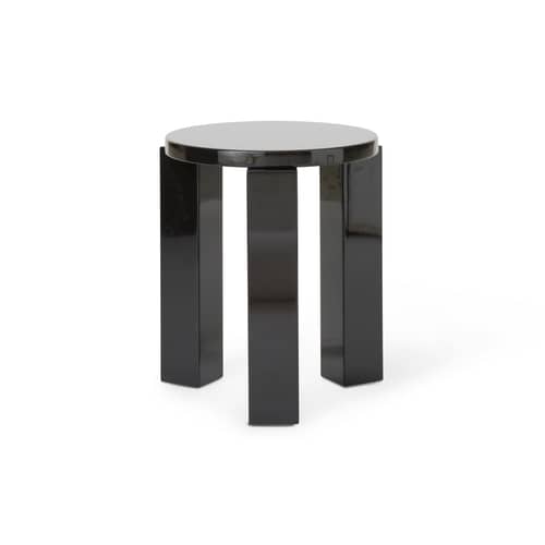 Tabouret Atlas bois noir / Rond - NEW WORKS - Espresso - MDF laqué