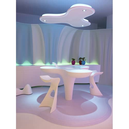 Tabouret de bar Koncord / H 70 cm - Slide - Jaune - Polyéthylène recyclable