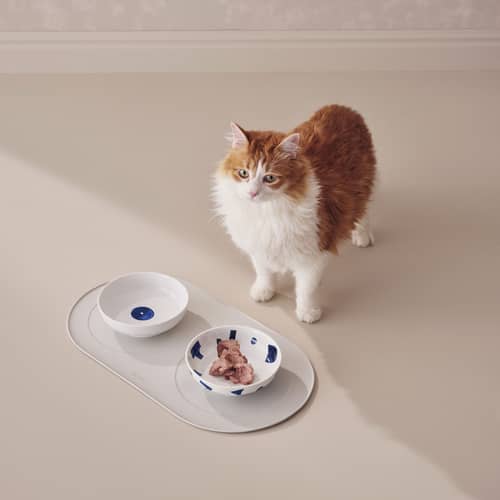 Tapis silicone Itsumo / Pour gamelles chat & chien Small - L 49 cm - Alessi - Tapis silicone - Silicone