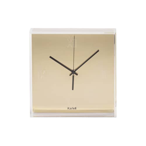 Tic & Tac Wall clock plastic material gold Melallised - Kartell - Gold - ABS, PMMA