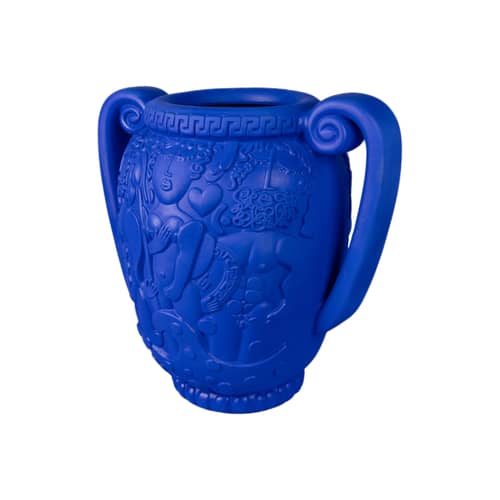Vaso Magna Graecia - Anfora ceramica blu / Ø 52 x H 50 cm / Terracotta - Seletti - Blu cobalto - Terracotta