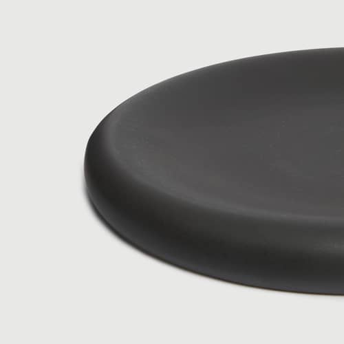 Assiette Dough céramique noir / Ø 38 x H 3,7 cm - TOOGOOD - Charbon - Grès émaillé
