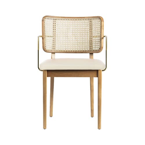 RED Edition Cannage Bridge armchair vanilla natural oak Made