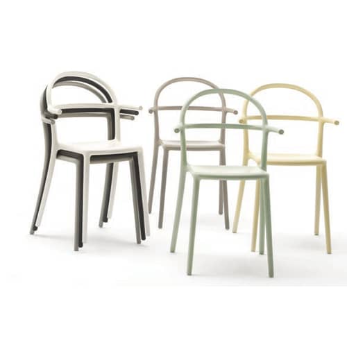 Fauteuil empilable Generic C plastique vert - Kartell - Vert sauge - Polypropylène